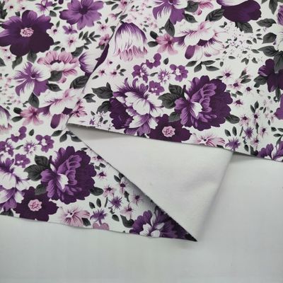 Imprimido Flores de colores PVC PU Material de cuero sintético falso