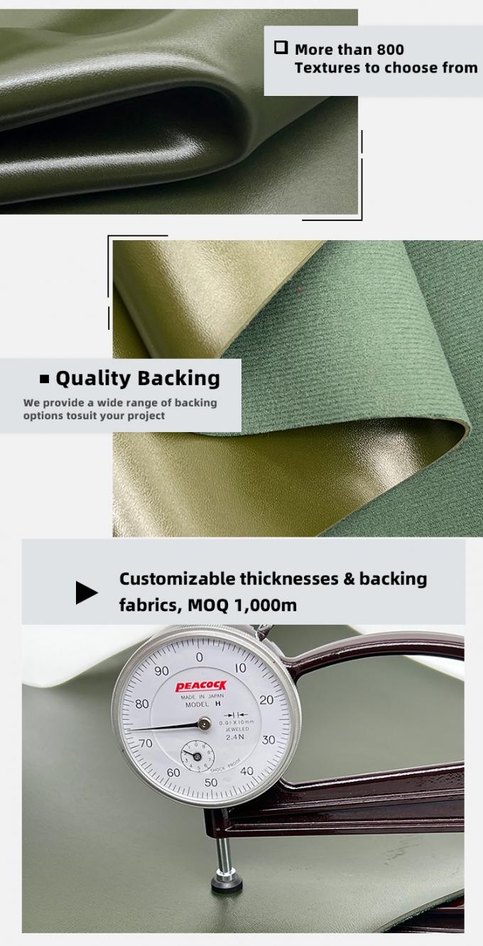 Cuero sint&eacute;tico de PVC de 1,8 mm de espesor, con textura de punto de aguja en relieve, el&aacute;stico e impermeable para bolso, mantel, decoraci&oacute;n, cintur&oacute;n y sof&aacute; 5