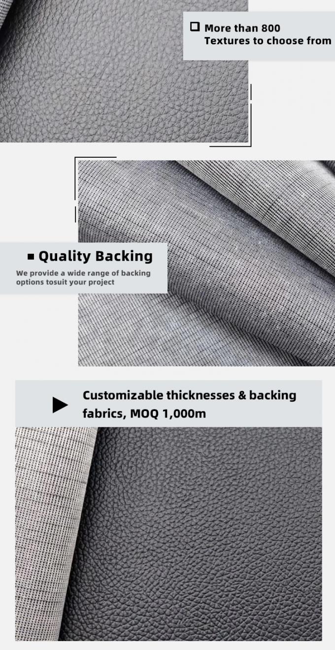 Piel sintética artificial de PVC con varios patrones de grano de lichi, precio económico, para sillas, sofás, zapatos, alfombrillas para automóviles, cuero sintético 5