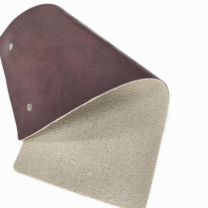 Cuero artificial sintético curtido con cera de aceite PVC Crazy Horse para silla, sofá, bolso, cinturón de seguridad de coche, tela de cuero sintético 9