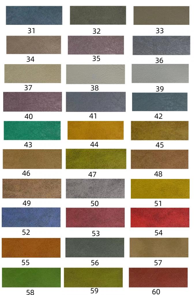 Cuero artificial sintético curtido con cera de aceite PVC Crazy Horse para silla, sofá, bolso, cinturón de seguridad de coche, tela de cuero sintético 13