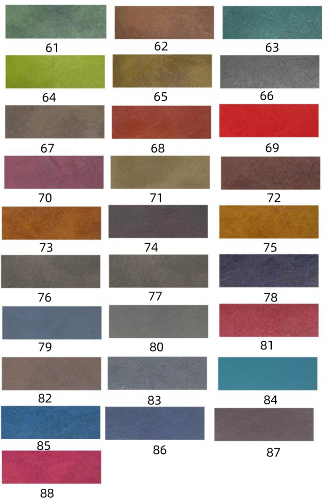 Cuero artificial sintético curtido con cera de aceite PVC Crazy Horse para silla, sofá, bolso, cinturón de seguridad de coche, tela de cuero sintético 14