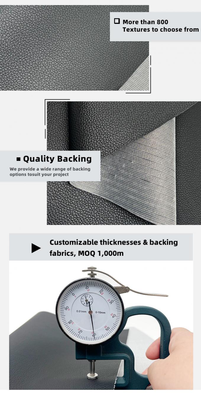 Cuero PVC para muebles de 0,6 mm de grosor, resistente a la abrasi&oacute;n, en relieve 5