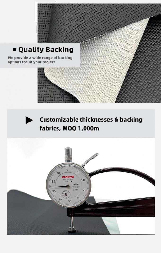 Cuero artificial de PVC de 140 cm de ancho, resistente a la abrasión, para tapicería de muebles 7