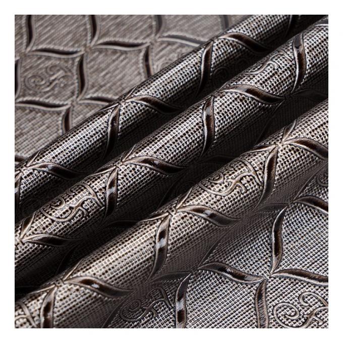 Cuero sint&eacute;tico artificial con estampado geom&eacute;trico brillante de PVC al por mayor para embalaje, cartera, caja, cuaderno, tela de cuero sint&eacute;tico 14