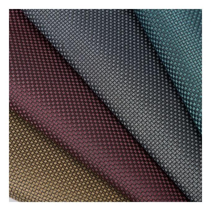 Tela de cuero sintético artificial con patrón de tejido pequeño, color perla metálico de PVC, para embalaje, cartera, caja, zapatos, cuaderno. 9