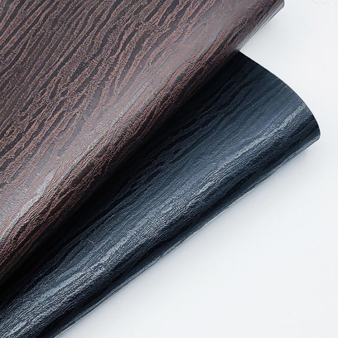 Venta al por mayor de cuero de rayas de PVC de cuero sintético de madera de impresión de embalaje de cartera de caja de zapatos de bolsillo cuaderno de notas de tela de cuero falso 9