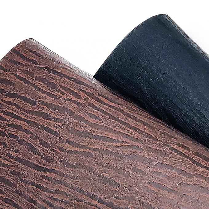 Venta al por mayor de cuero de rayas de PVC de cuero sintético de madera de impresión de embalaje de cartera de caja de zapatos de bolsillo cuaderno de notas de tela de cuero falso 11