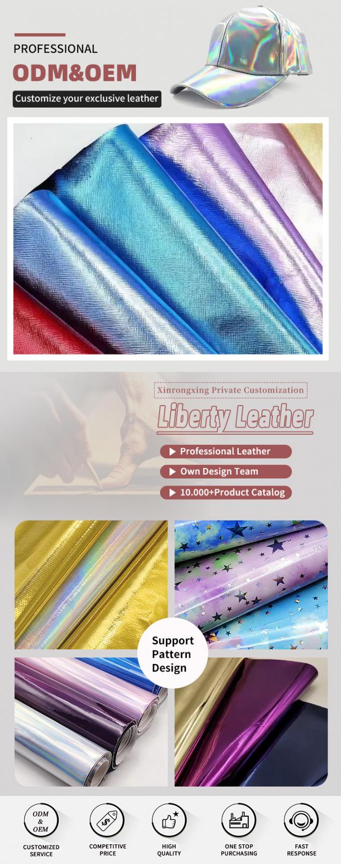 Patr&oacute;n cruzado de pel&iacute;cula met&aacute;lica de PVC, cuero sint&eacute;tico artificial, bolso, cartera, funda, zapatos, cuaderno, tela de cuero sint&eacute;tico 4