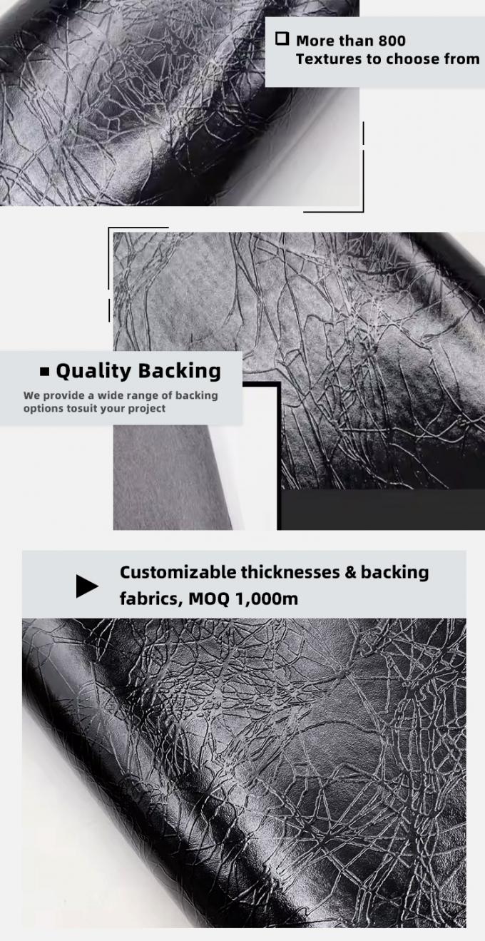 Venta al por mayor de PVC Destaques de 006 Destaques rel&aacute;mpago Patr&oacute;n de grano Cuero sint&eacute;tico Artificial Cartera Caja de zapatos Cuaderno de notas Tejido 5