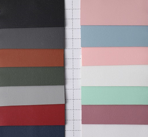 Funda de cartera de cuero sint&eacute;tico de grano arenoso rectificado de 1,3 mm Semi PU, zapatos, cuaderno, alfombrilla de mesa, tela de cuero 9