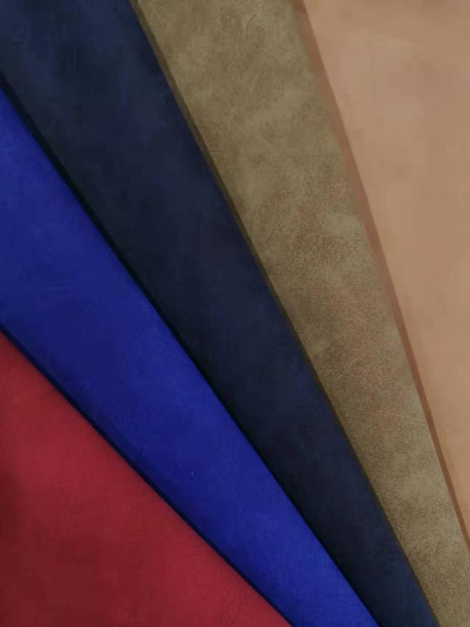 PU Nubuck Cuero Sintético Tela Imitación Algodón Fondo Zapatos Bolsos Cuaderno Tela Spot Venta al por mayor 3