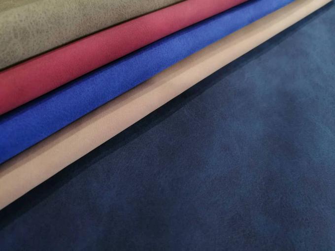 PU Nubuck Cuero Sintético Tela Imitación Algodón Fondo Zapatos Bolsos Cuaderno Tela Spot Venta al por mayor 4