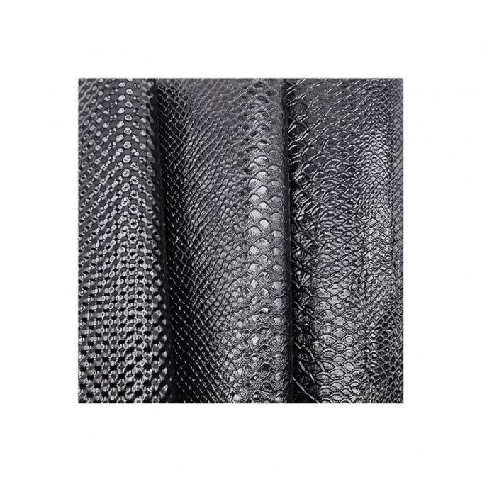 Cuero sintético de PVC con patrón de alto brillo, patrón animal, zapatos, bolsos y bolsas, tela de cuero sintético 10