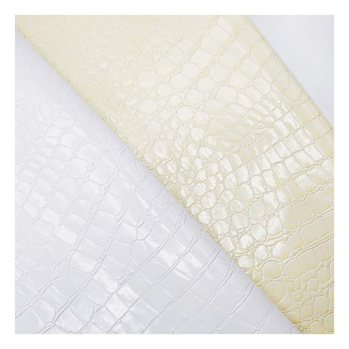 Patrón de piedra de alto brillo Pvc Patrón de piel sintética de animales Zapatos bolsos y bolsas Tejido de cuero falso 13