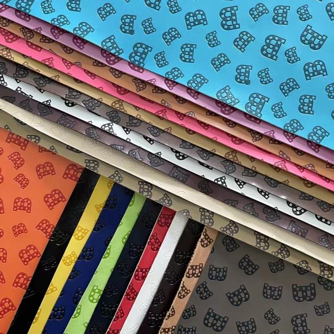 Personalizar Vinilo PU con Cambio de Color de Moda en Relieve Cuero Sintético para Zapatos, Bolsos, Manteles y Tela de Piel Sintética 14