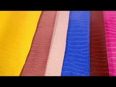 Pvc grano de bambú de cuero sintético de bolsillo de caja de zapatos Ntoebook Tejido de cuero falso